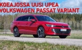Koeajovideolla uusi upea Volkswagen Passat Variant 1.5 eTSI