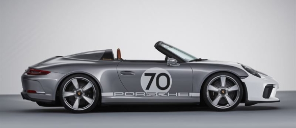 Yli 500 hv:n huima Porsche 911 Speedster ‑avokonsepti