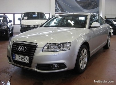 Audi A6 2 Sedan S line Business 2.0 TFSI multitronic vuosimallia 2010 tarjoaa ministeritason kyytiä C-segmentin eli Golf-kokoluokan perheauton lähtöhinnalla, 19 900 eurolla. Vain 159 000 kilometriä ajettu Audi oli myynnissä GT-Autossa Tuusulassa.